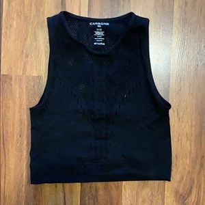 Carbon 38 crop top workout top M/L